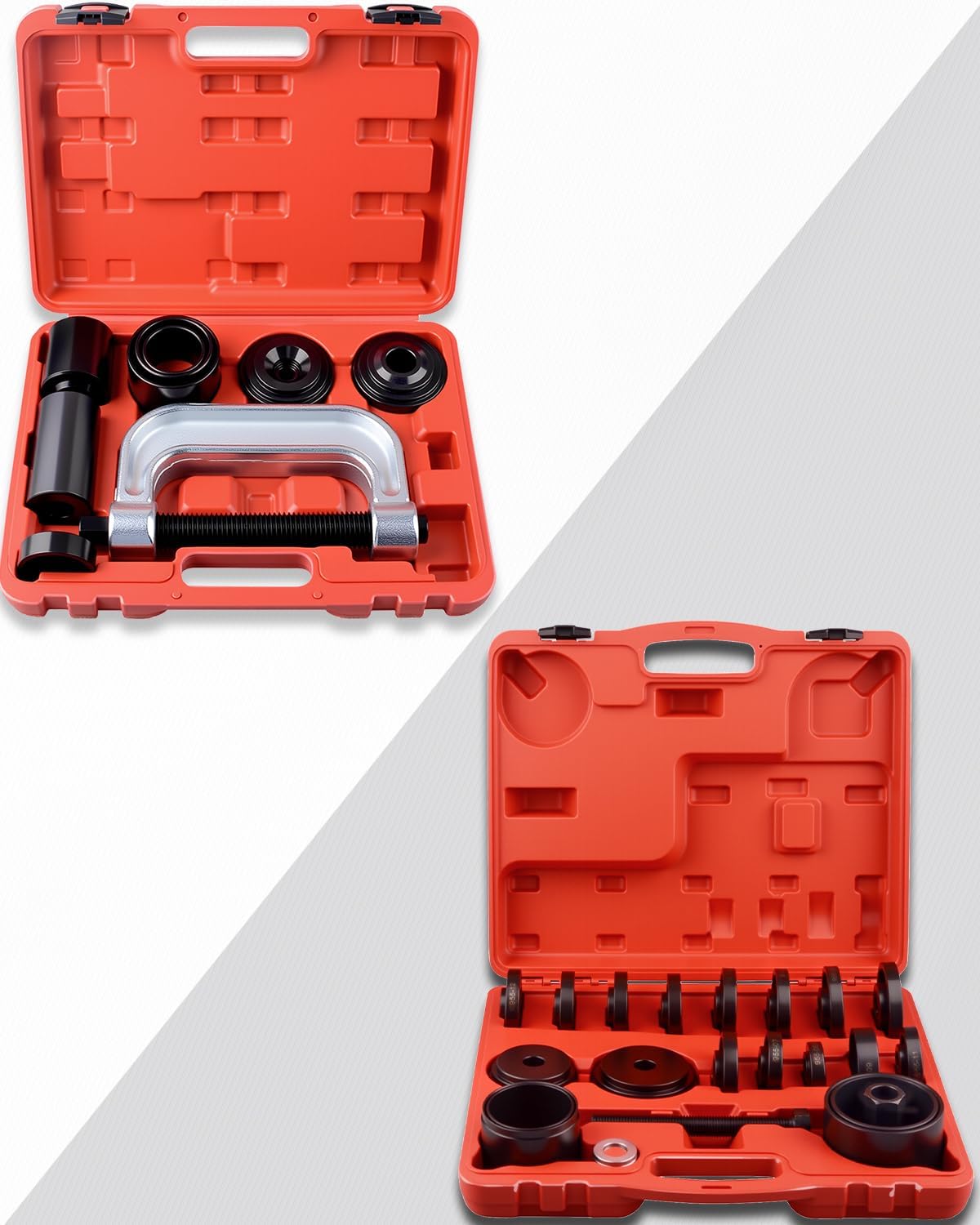 DAYUAN Red Ball Joint Press & U Joint Removal Tool Kit - - Bundle with - FWD Front Wheel Drive Bearing Removal Tool
