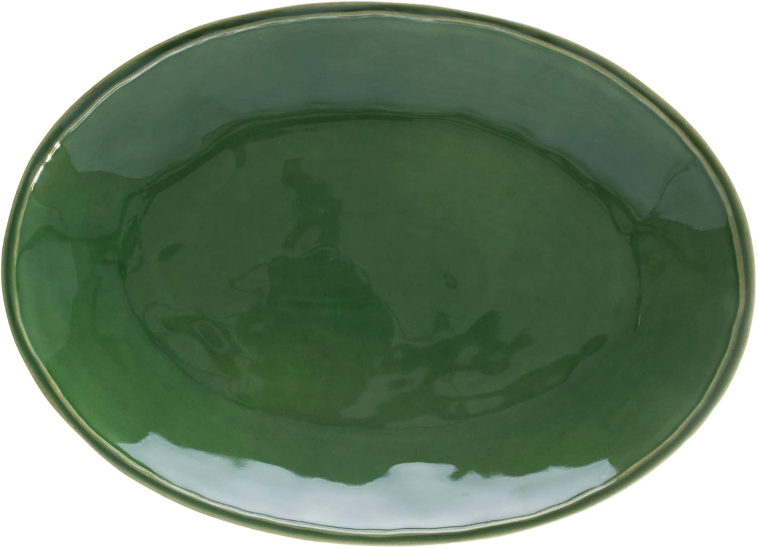 Casafina Ceramic Stoneware 16'' Oval Platter - Fontana Collection, Turquoise | Microwave, Dishwasher, Oven & Freezer Safe Dinnerware | Food Safe Glazing | Restaurant Quality Serveware