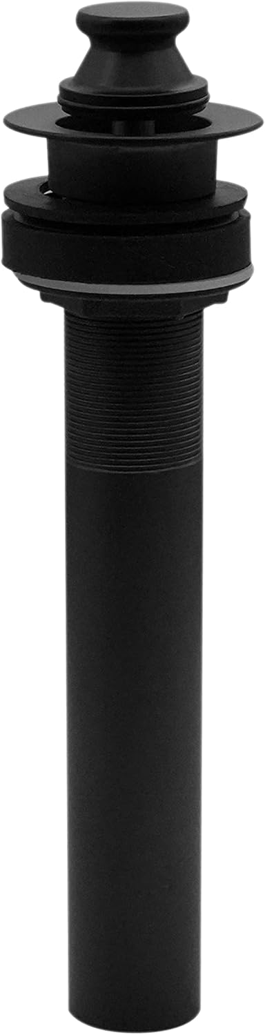 Westbrass D410-12-50 Lift & Turn Lavatory Drain without Overflow Holes - Exposed, Powder Coat White