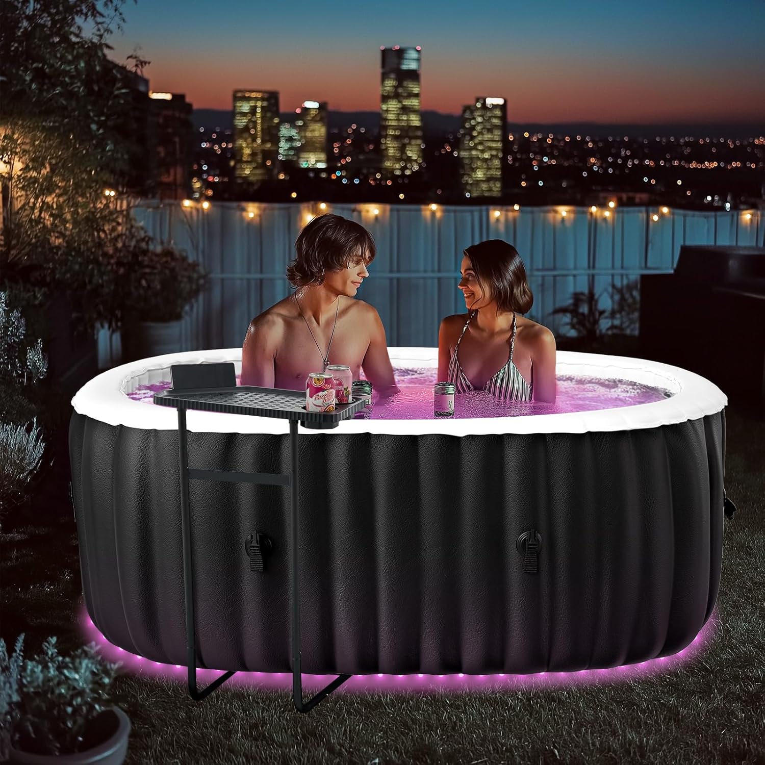 DoCred 1-2 Person Inflatable Hot Tub, 75