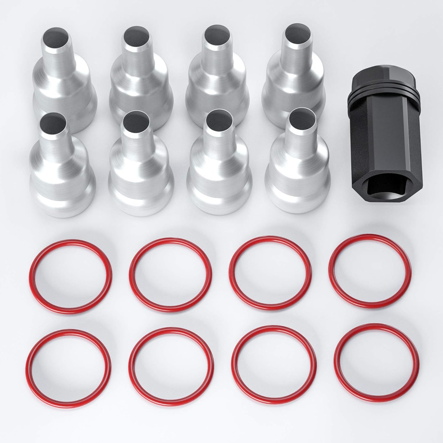 17PC High-Pressure Oil Rail Ball Tube Socket Oil Rail Leak Repair Kit Removal Tool for 2003-2010 Ford 6.0L Powerstroke