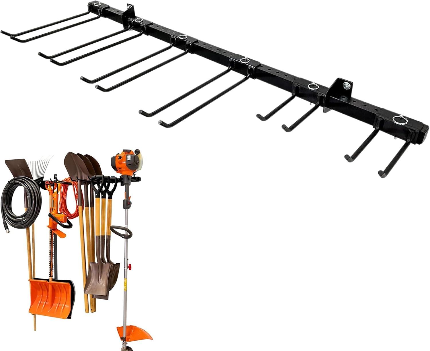 StoreYourBoard Tool Max Garage Storage Rack Shelf – Adjustable Wall Mount Garage Tool Organizer, Heavy Duty Steel Tool Rack with Shelf, Holds up to 300 lbs