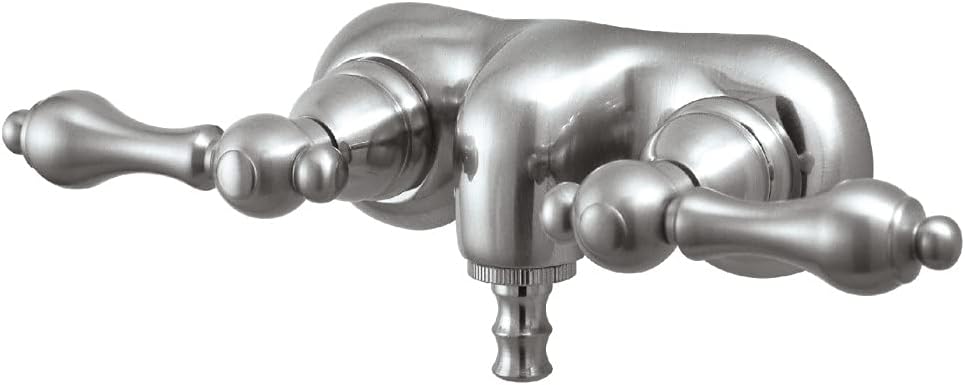 Kingston Brass CC42T1 Vintage 3-3/8-Inch Wall Mount Tub Faucet, Polished Chrome
