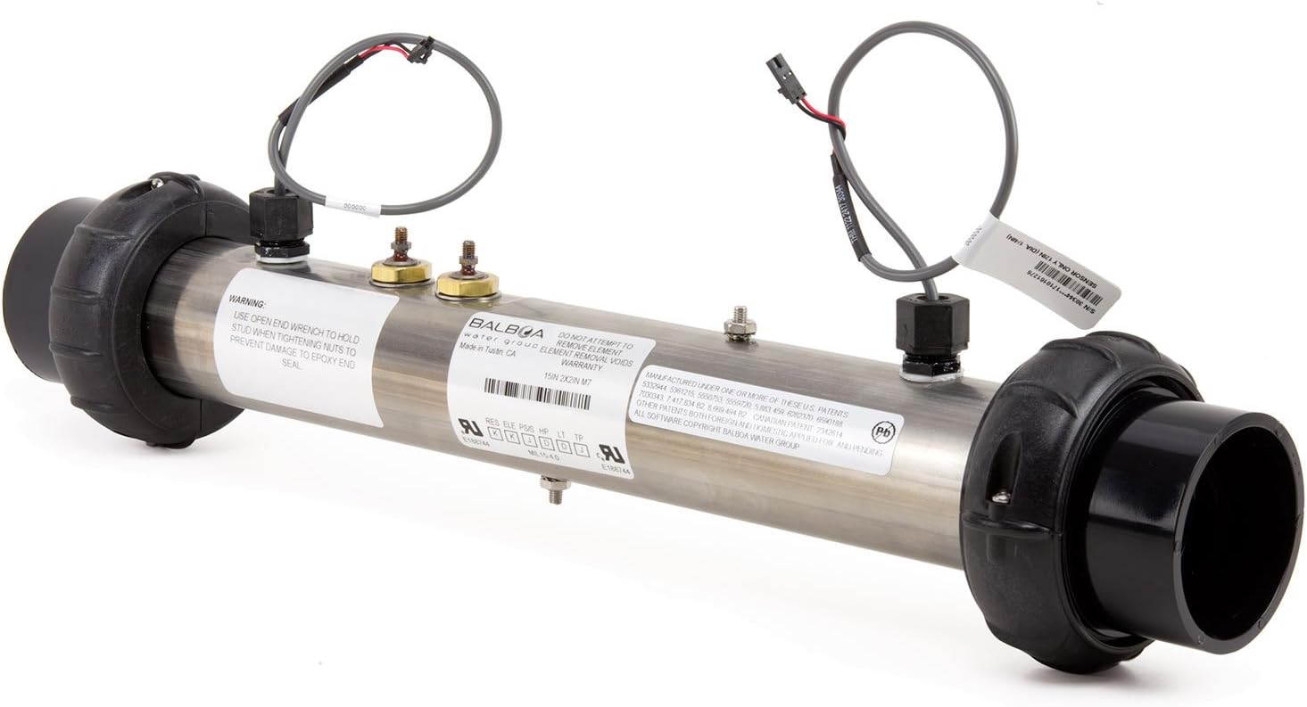 BWG Careland Balboa M7 Hot Tub Spa Heater Assembly OEM w/Sensors 4.0kW @ 240V / 1.0kW @ 120V
