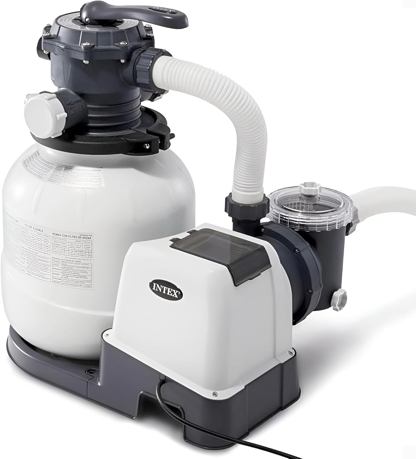 Intex 26651EG 3,000 GPH Above Ground Pool Sand Filter Pump with Automatic Timer