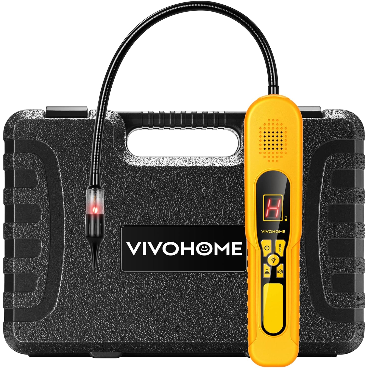 VIVOHOME HVAC Refrigerant Freon Leak Detector with LED Light, Battery Powered, AC Sniffer Leak Detector for R134a R410a R1234yf CFCs HCFCs HFCs HFOs HCs, Max Sensitivity up to 0.07oz./yr