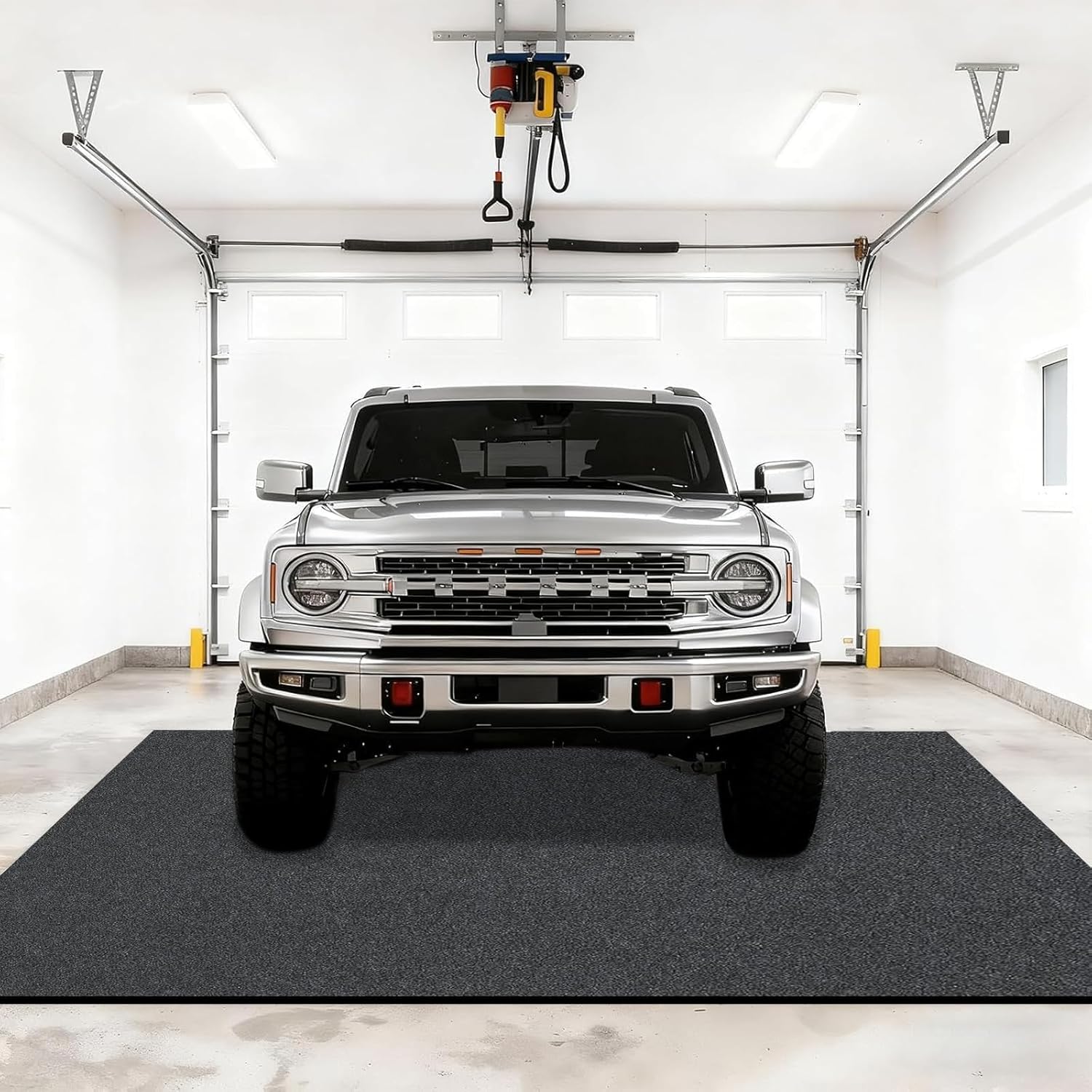 7.4x20 Ft Garage Floor Parking Mats, Non-Slip Garage Carpet Rug, Oversize Parking Mats for Driveways, Garages, Parking Lots