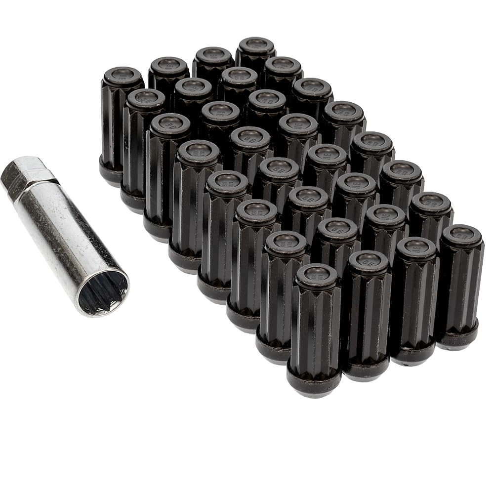 10 Spline Lugnut Install Kit 14 x 1.5 24 SD 2.16 CL BK 8L Made in Italy - 32 Lugnuts and 1 Key ta23-21/22 80547