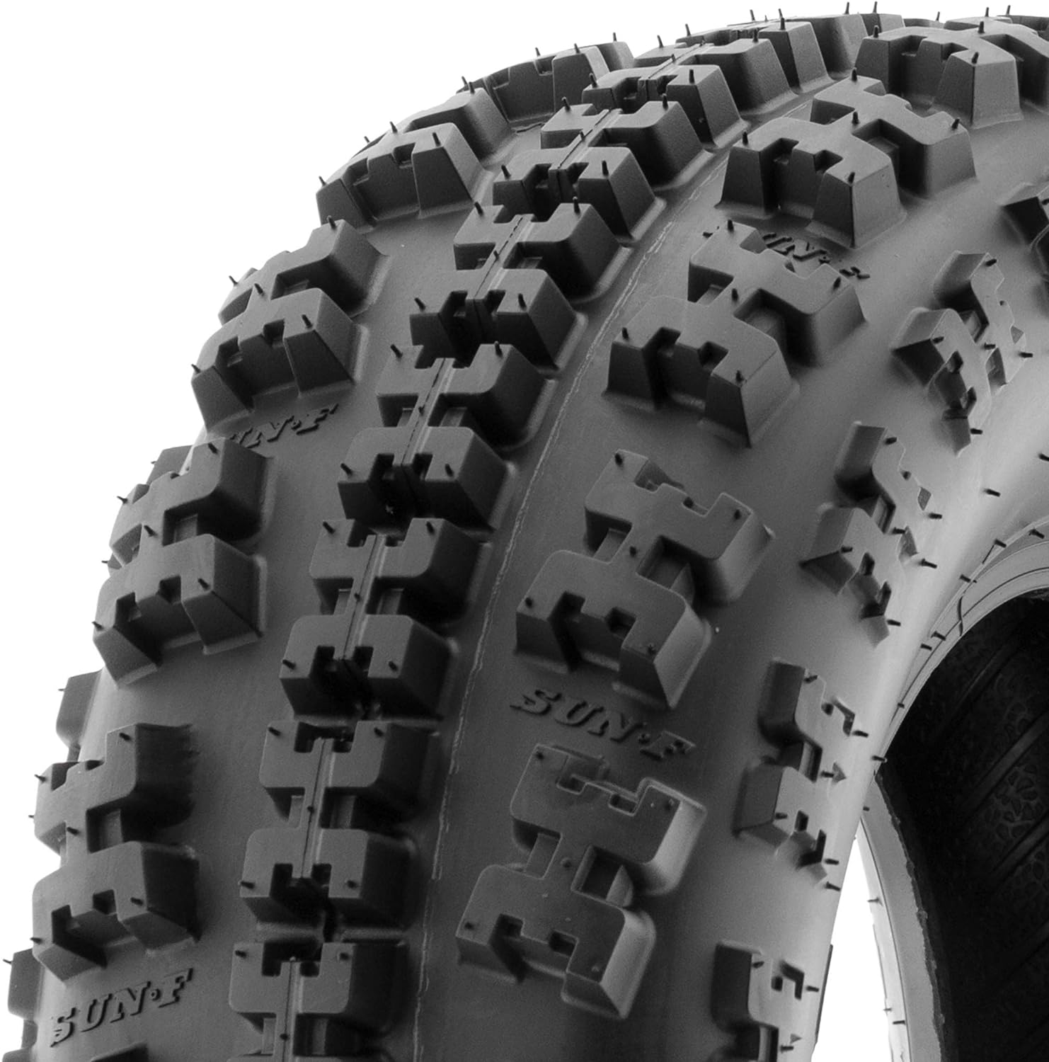 SunF XC ATV UTV Knobby Sport Tires 20x7-8, 6 PR Tubeless A027, Set of 2