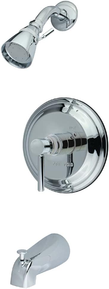 Kingston Brass KB2631DL Concord Tub and Shower Faucet, Polished Chrome