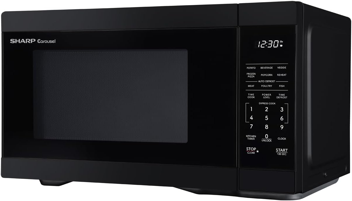 SHARP Countertop Microwave Oven with Removable 12.4
