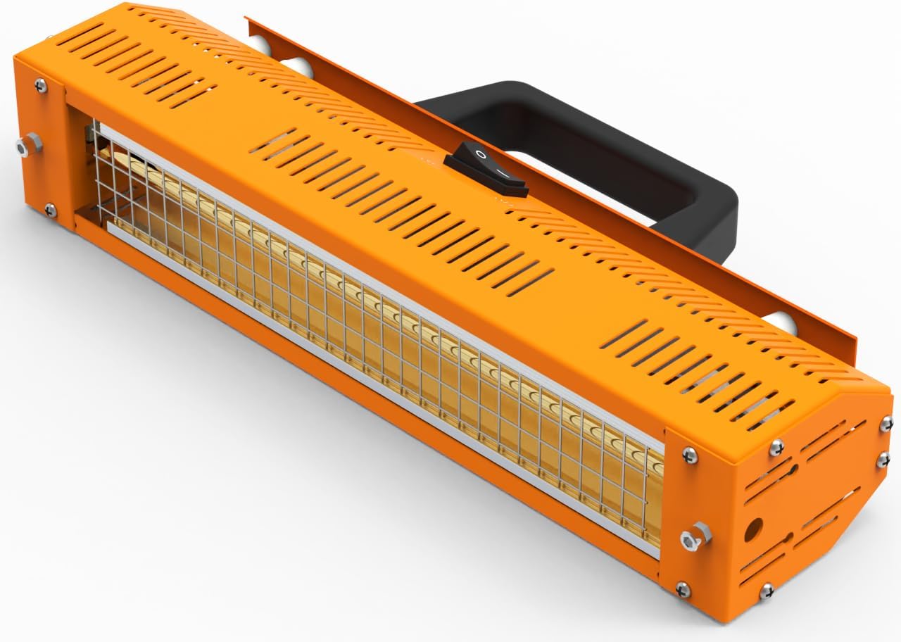Shortwave Infrared Paint Curing lamp - 1000w 110v Handheld Infrared Dryer for Automobile, Paint Booths, Furniture