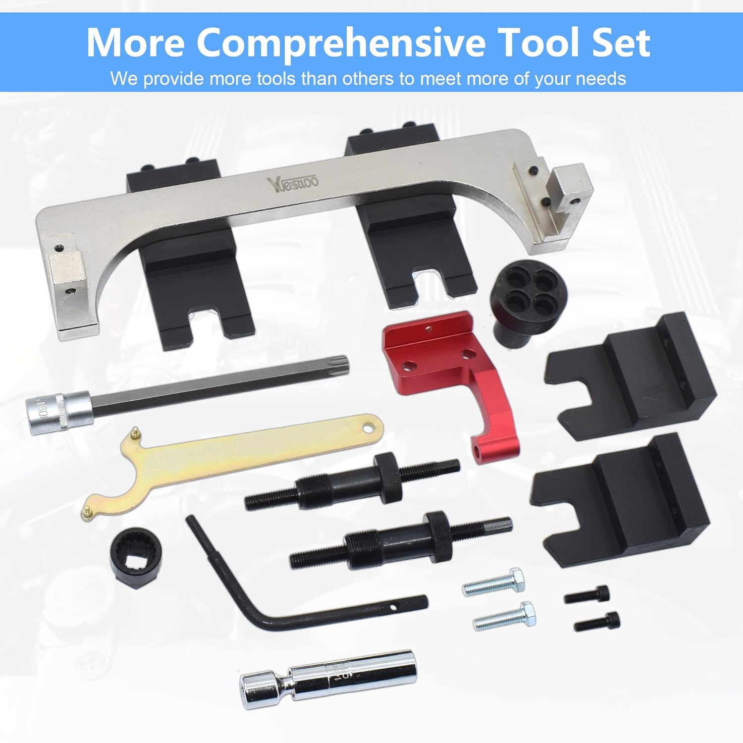 Camshaft Alignment Timing Tool Kit, Compatible with BMW Mini B38 B48 B58 A15 A12 A20, with Carrying Case & Gloves