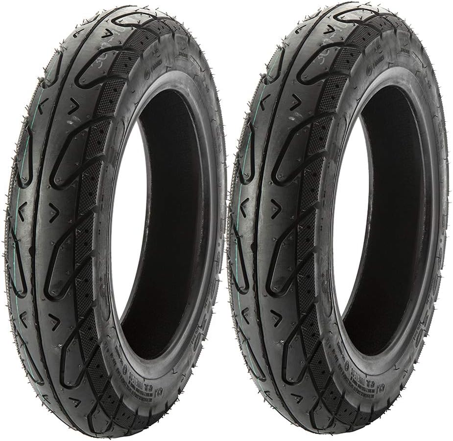 MMG TIRE SET Front 3.00-10 Rear 3.-50-10 for Scooters Mopeds 10 Inches Rim