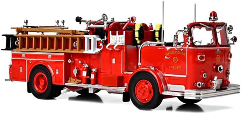 Iconic Replicas 1965 Crown Firecoach Fire Engine Los Angeles County Fire Department LA County FD (LACFD) Emergency! Series Limited Edition to 2500 Pieces Worldwide 1/50 Diecast Model 50-0544
