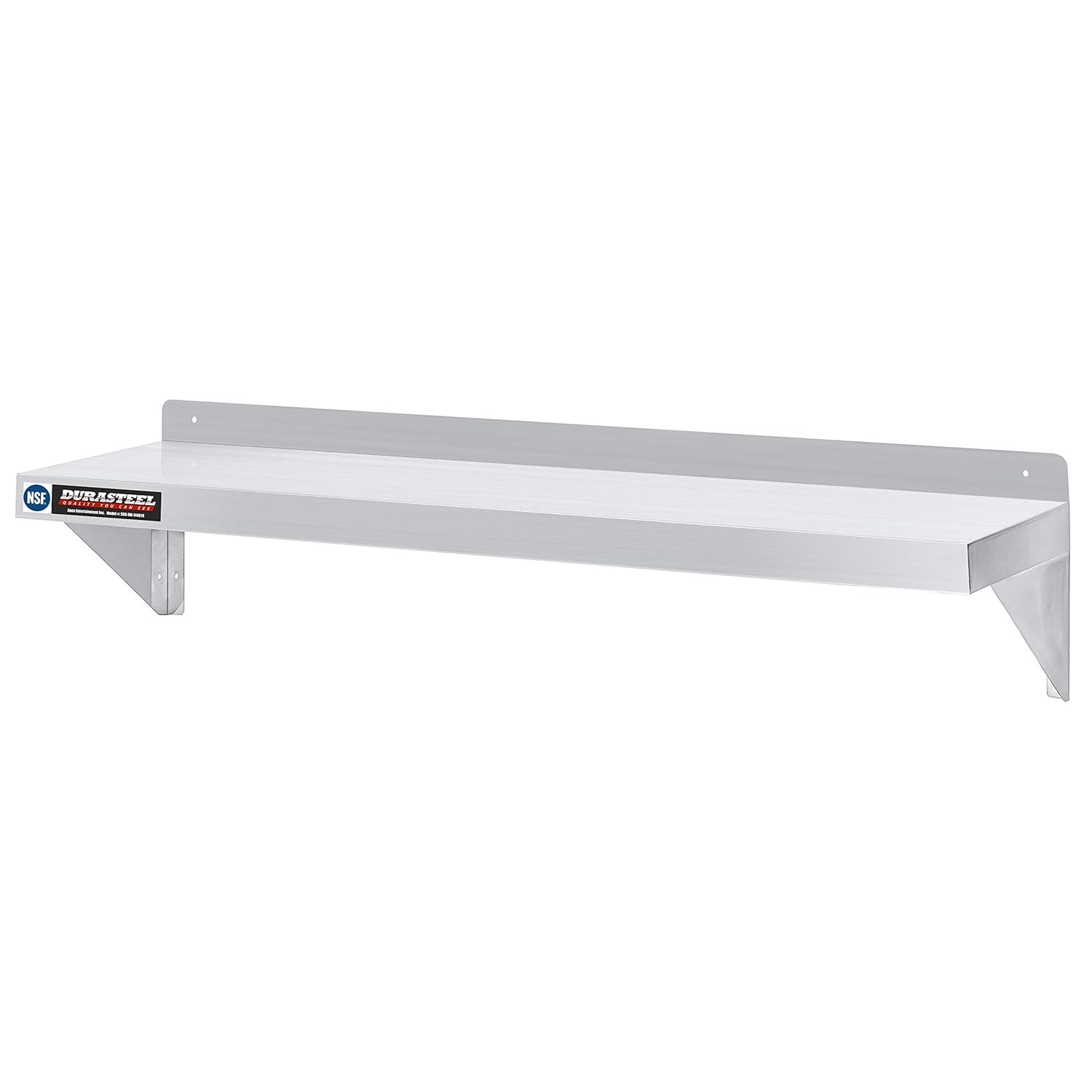 DuraSteel Stainless Steel Shelf - 48 Inch Wide x 14 Deep Commercial NSF Mounted Metal Wall Shelf Pantry Organizer Garage Storage Shelves - Rack Shelving Restaurant Kitchen Units Laundry Utility Room
