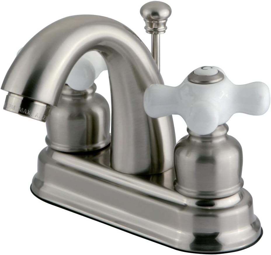Elements of Design EB5615PX Centerset Lavatory Faucet with High Rise Spout, 4