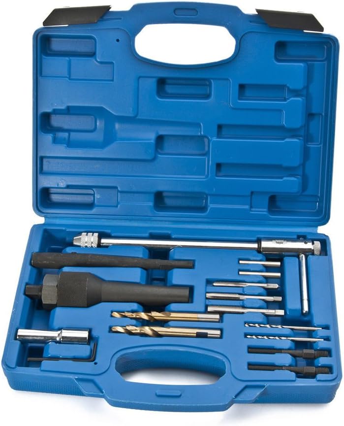 Generic 16 PC Glow Plug Removal Remover Tool Set Kit Damaged 8mm 10mm Plug Case