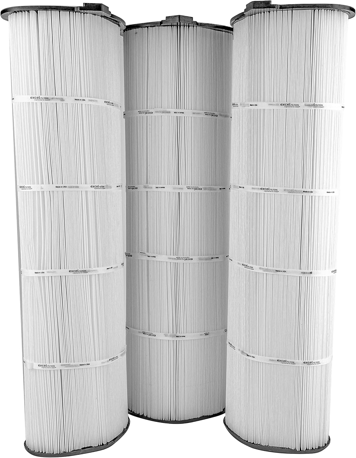 Excel XLS-929 3 Pack Replacement Pool Filter Cartridge for Jacuzzi Triclops TC600 Pool Filter (Oval)