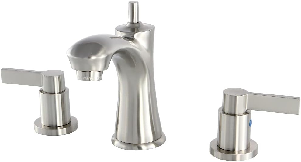 Kingston Brass KB7961NDL NuvoFusion Widespread Bathroom Faucet, 4-1/4