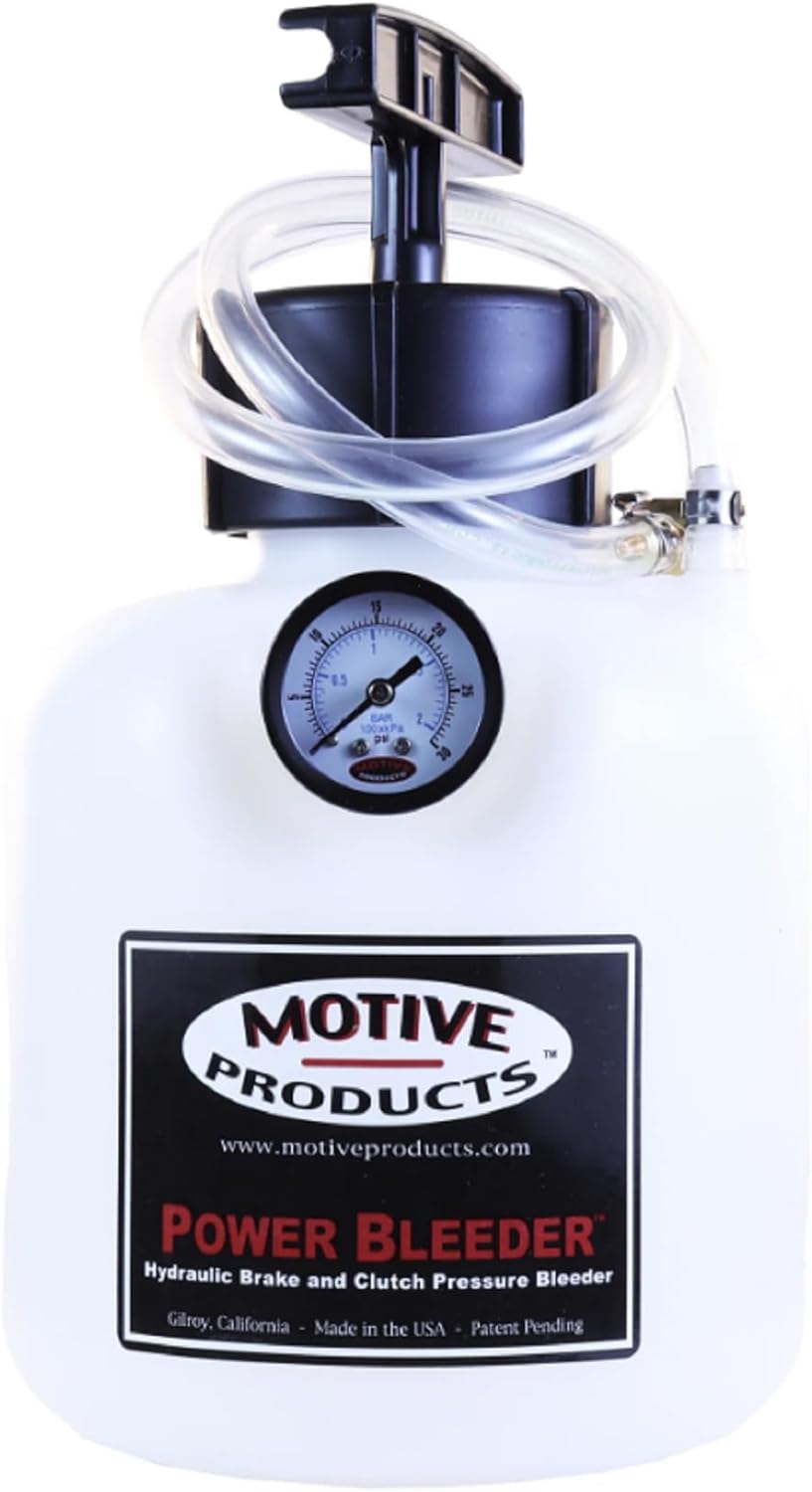 Motive Products 0113 Black Label Power Bleeder 2-Quart Tank with Hose, Extra Tubing, and Adapter, Compatible with Chrysler Vehicles
