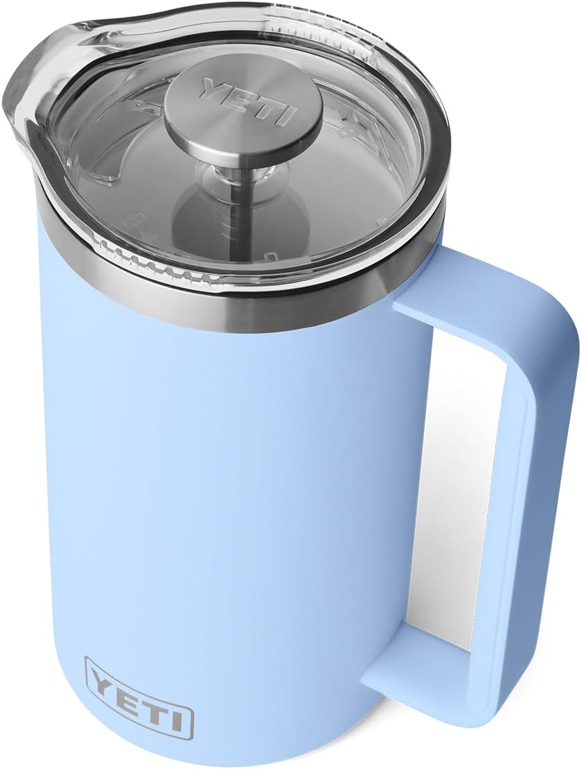 YETI Rambler 64 oz. French Press Coffee Maker, Black Forest Green