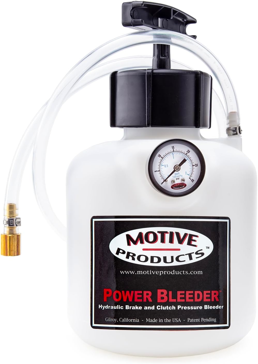 Motive Products 0117 Black Label Power Bleeder 2-Quart Tank with Hose, Extra Tubing, and Adapter, Compatible with Ford Vehicles