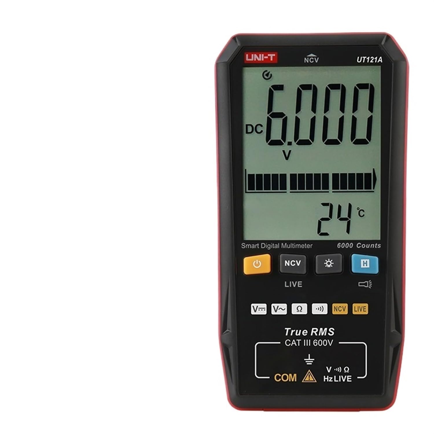 Digital Multimeter UT121A UT121B UT122 AC Voltage Tester Multimeter True RMS Digital Capacimeter Frequency Meter(UT121A)