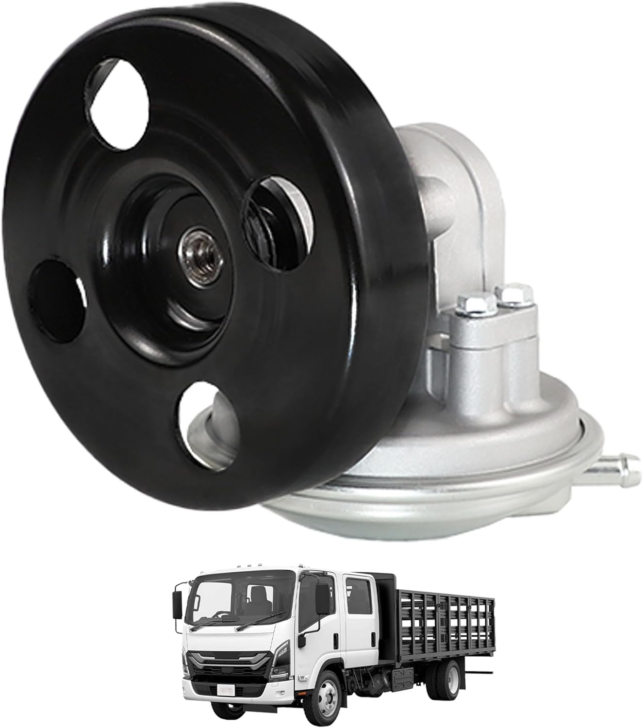 Vacuum Pump with Pulley Compatible with 1995-2020 Isuzu NPR NPR-HD Gas V8 L96 LQ4 L31 L05 LY6 Engines 3.0L 3.9L 4.8L 5.2L 5.7L 6.0L Replaces 904-862 8972410351 97241035