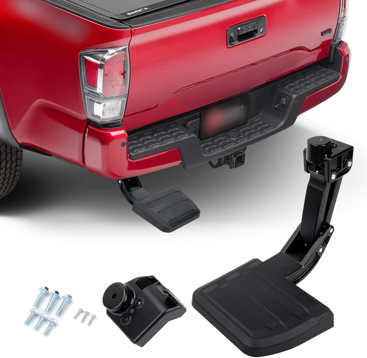 Truck Side Step Compatible with Ford F150 2015-2020 | 75312-01A, 7531201A,7530815,75308-15 | Retractable Bumper Tailgate Step |400 lbs Capacity