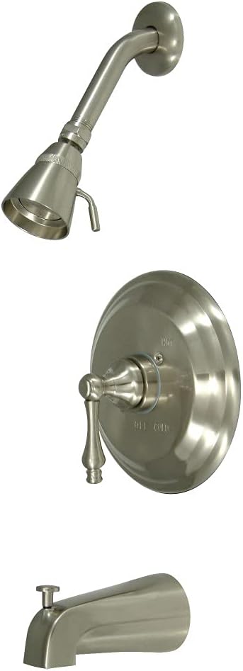 Kingston Brass KB3638ALT Tub and Shower Faucet, Trim Only, Brushed Nickel