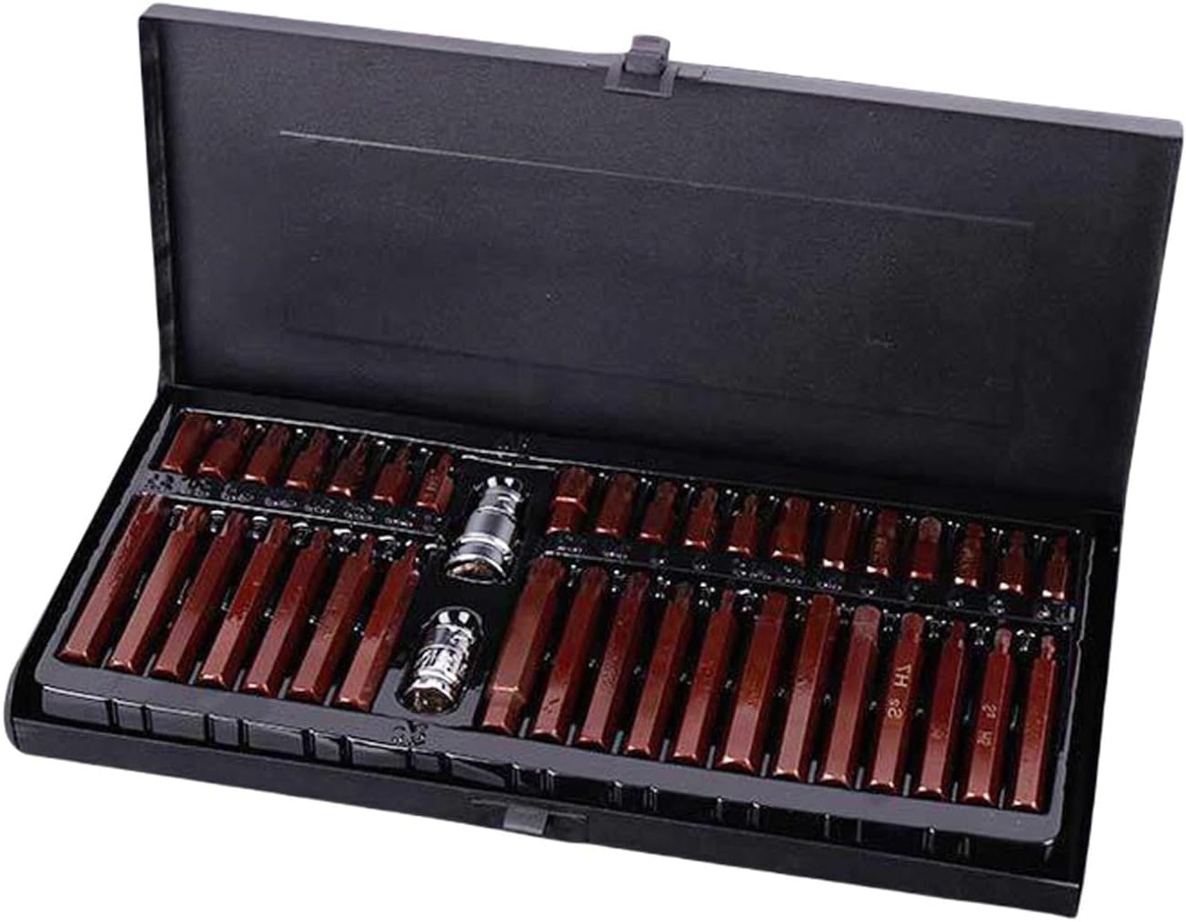 40Pc Accuracy Hexagonal Key Wrench Set Sturdy Carbon Steel Construction Multiple Size Socket For Machinery Equipment Repair(A)