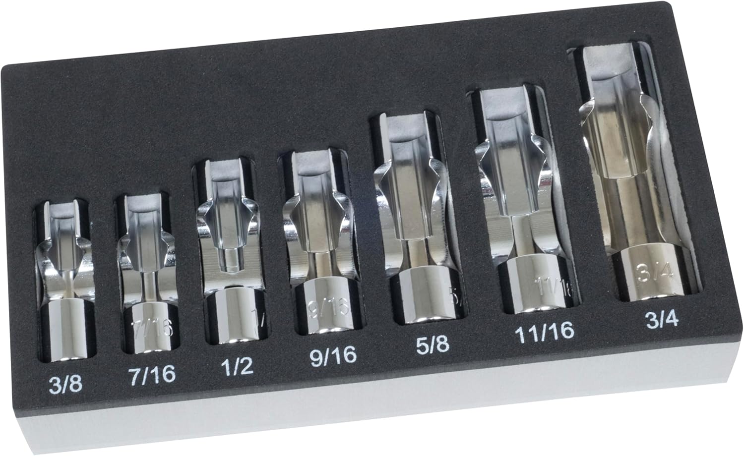 Lisle 13180 SAE Flare Nut Socket Set, 7 pc.