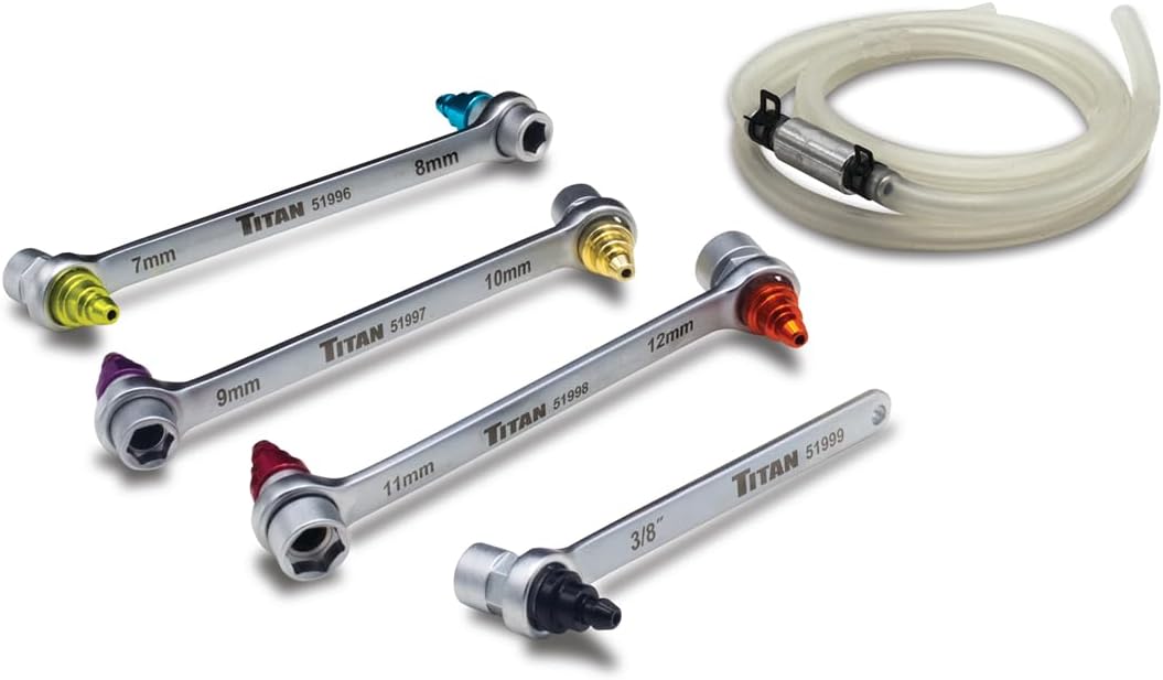 Titan Tools 51995 Brake Bleeder Kit, Silver