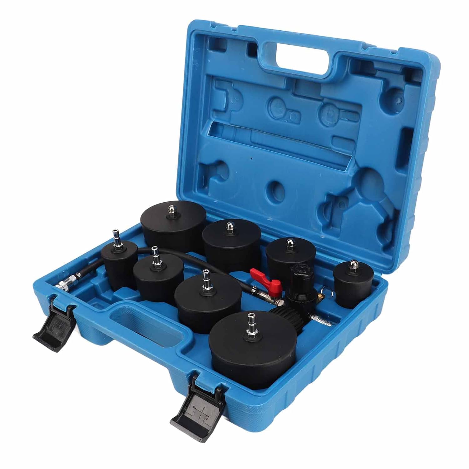 Turbo Boost Leak Tester Kit for Turbo, Radiators, Cooling, EmissionsSystem, Turbo System Leakage Tester Kit with 0 to 6 bar Pressure Gauge, Simple Usage
