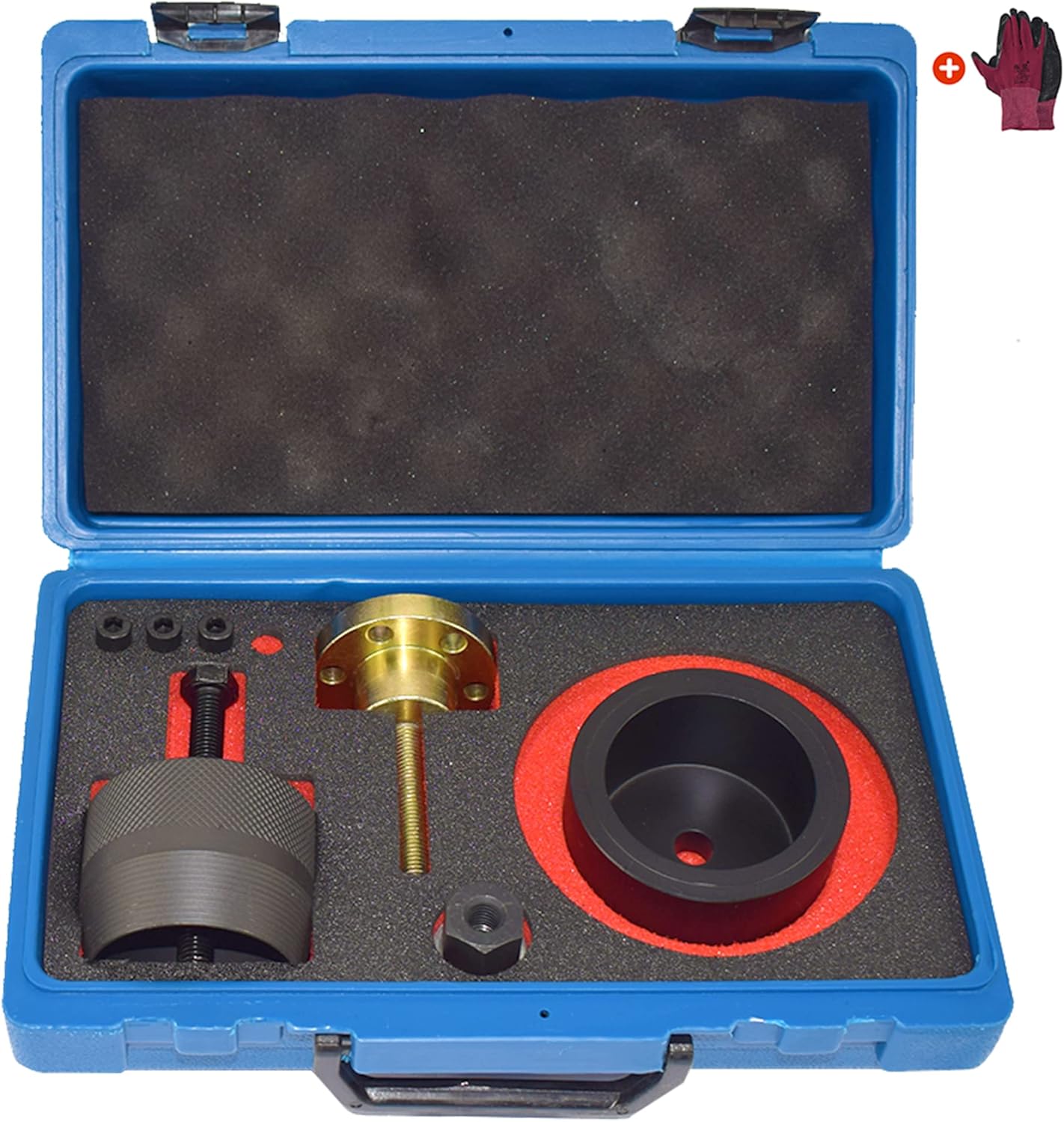 2241 Oil Seal Remover & Installer Kit, Compatible with BMW N20/N26, 110371, 110372, 2212822, 119231, 119233, with Carrying Case & Gloves,