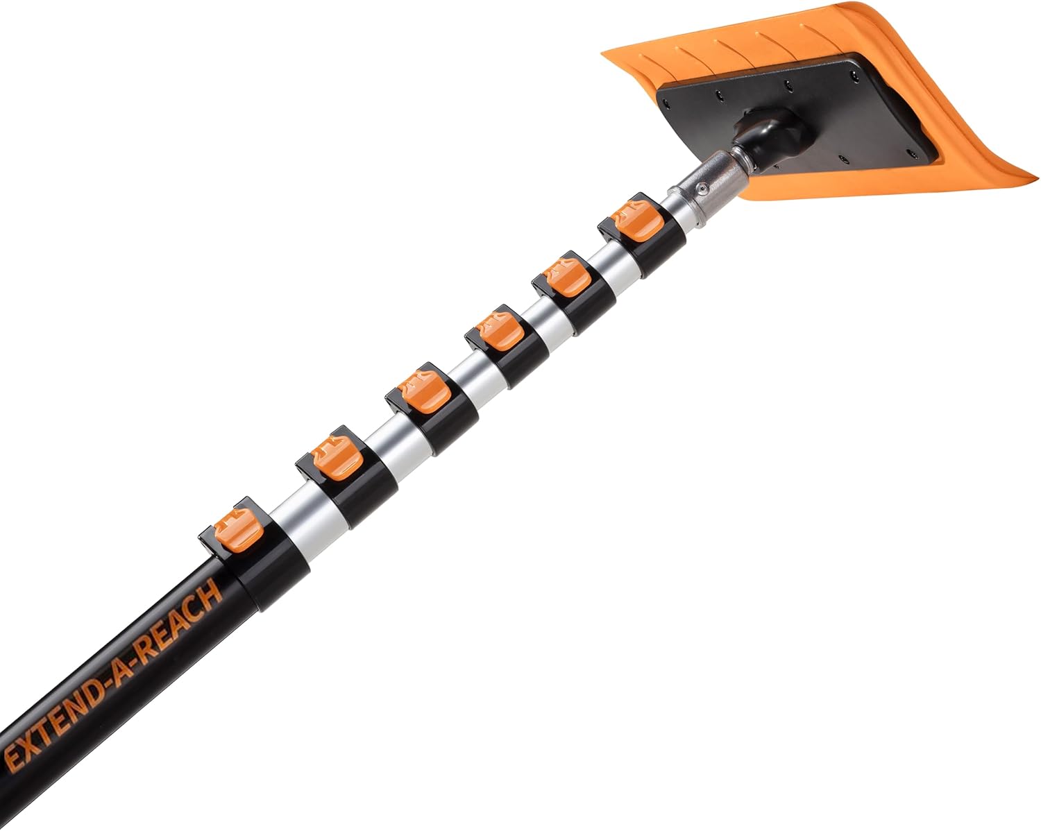 5-24 ft Telescoping Snow Roof Rake // High Reach Solar Panel Snow Removal Tool for Roofs, RVs & Cars // Heavy Duty Snow Rake for House Roof // 13.6