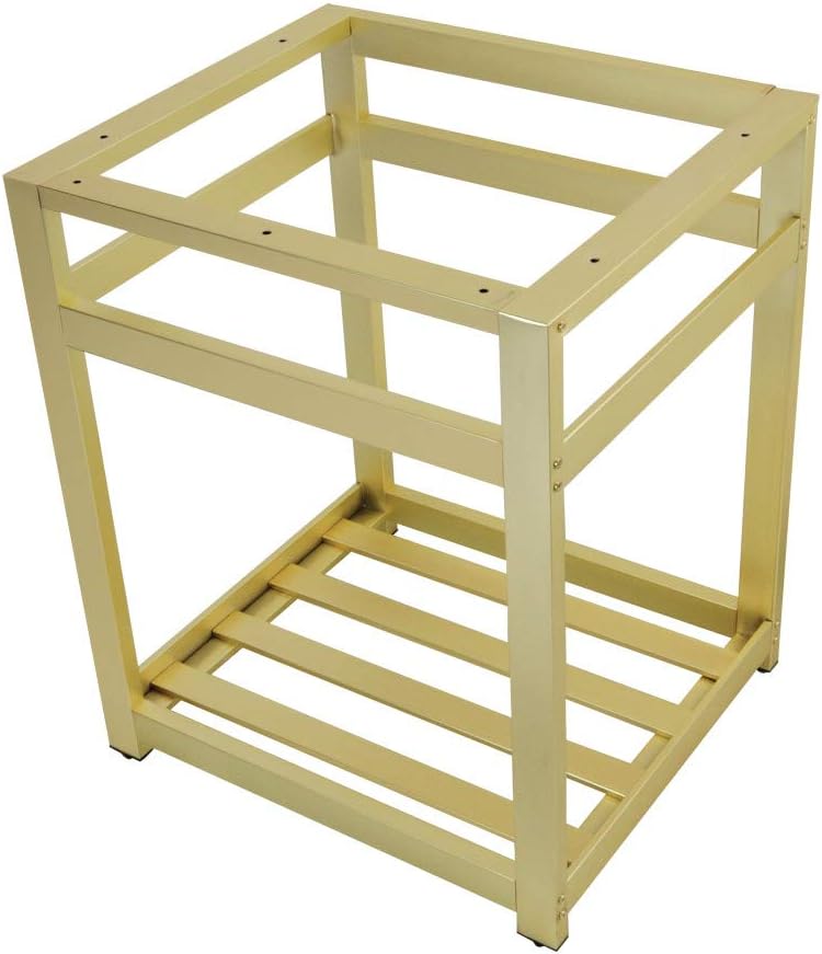 Kingston Brass VSP2522A7 Kingston Commercial Console Sink Base, 25 x 22 x 30, Brushed Brass