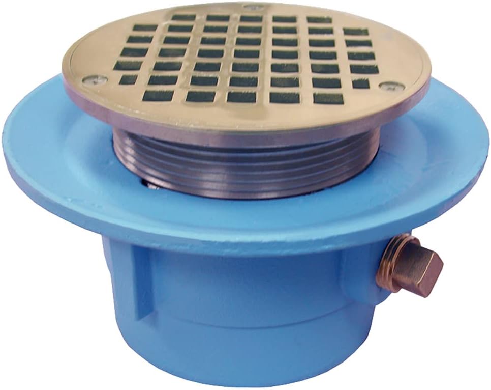 Jones Stephens D67018 2 NH Floor Drain With 5 NB Round Strainer - Blue