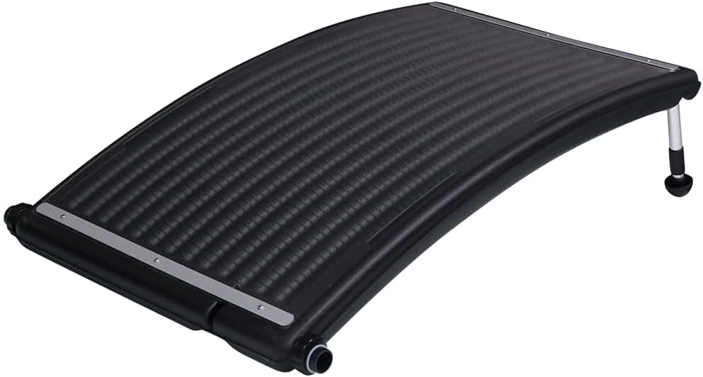 Efficient Solar Heating Panels for Above-Ground Pools, Durable HDPE & Aluminum, Adjustable Legs, 43.3