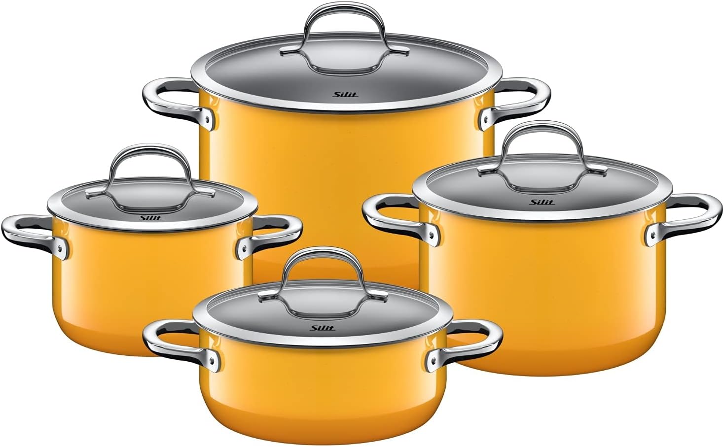 Silit 4-Parts Passion Cookware Set, Red