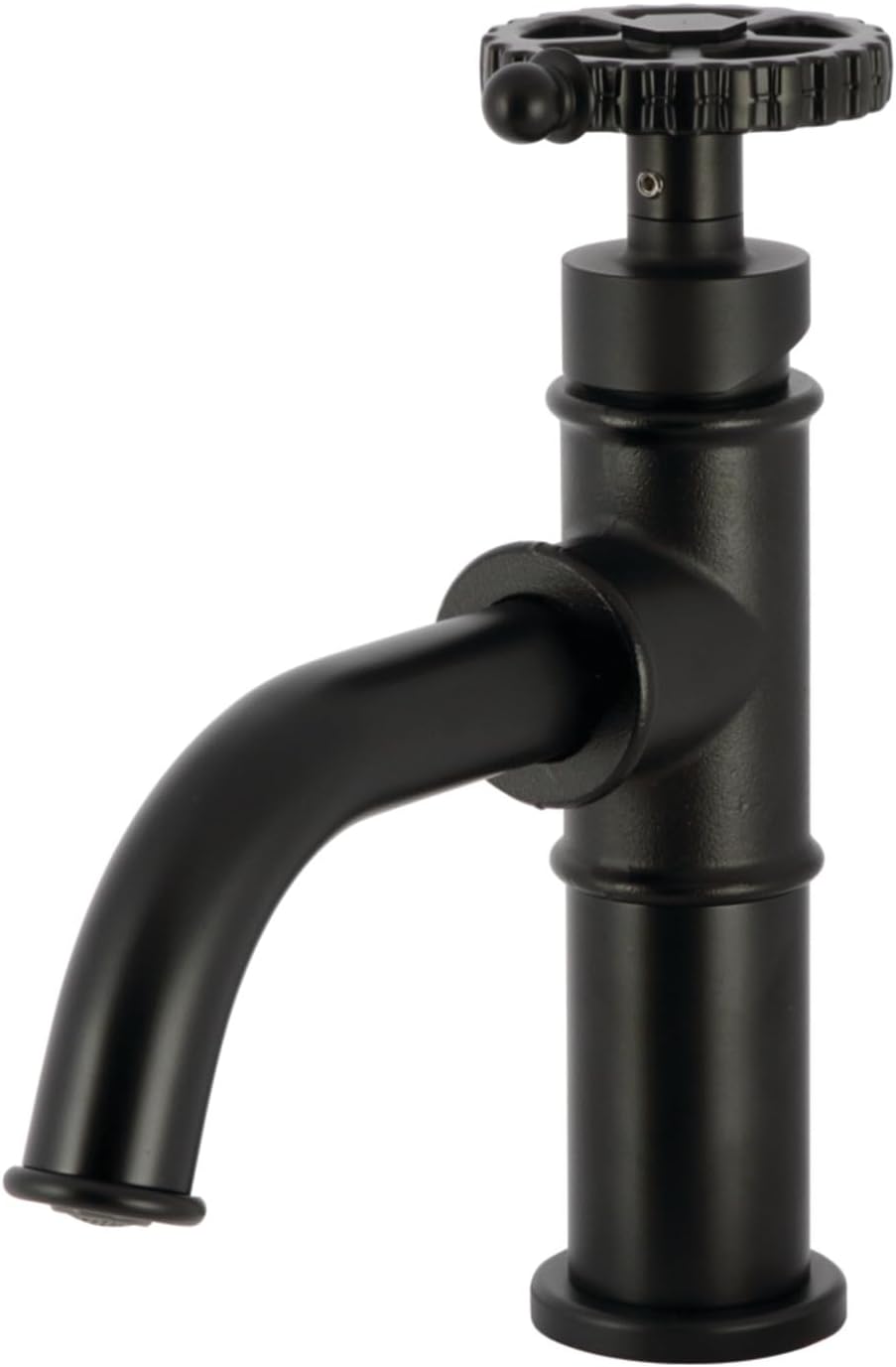 Kingston Brass KS2826CG Fuller Single-Handle Bathroom Faucet with Push Pop-Up, Matte Black/Polished Nickel