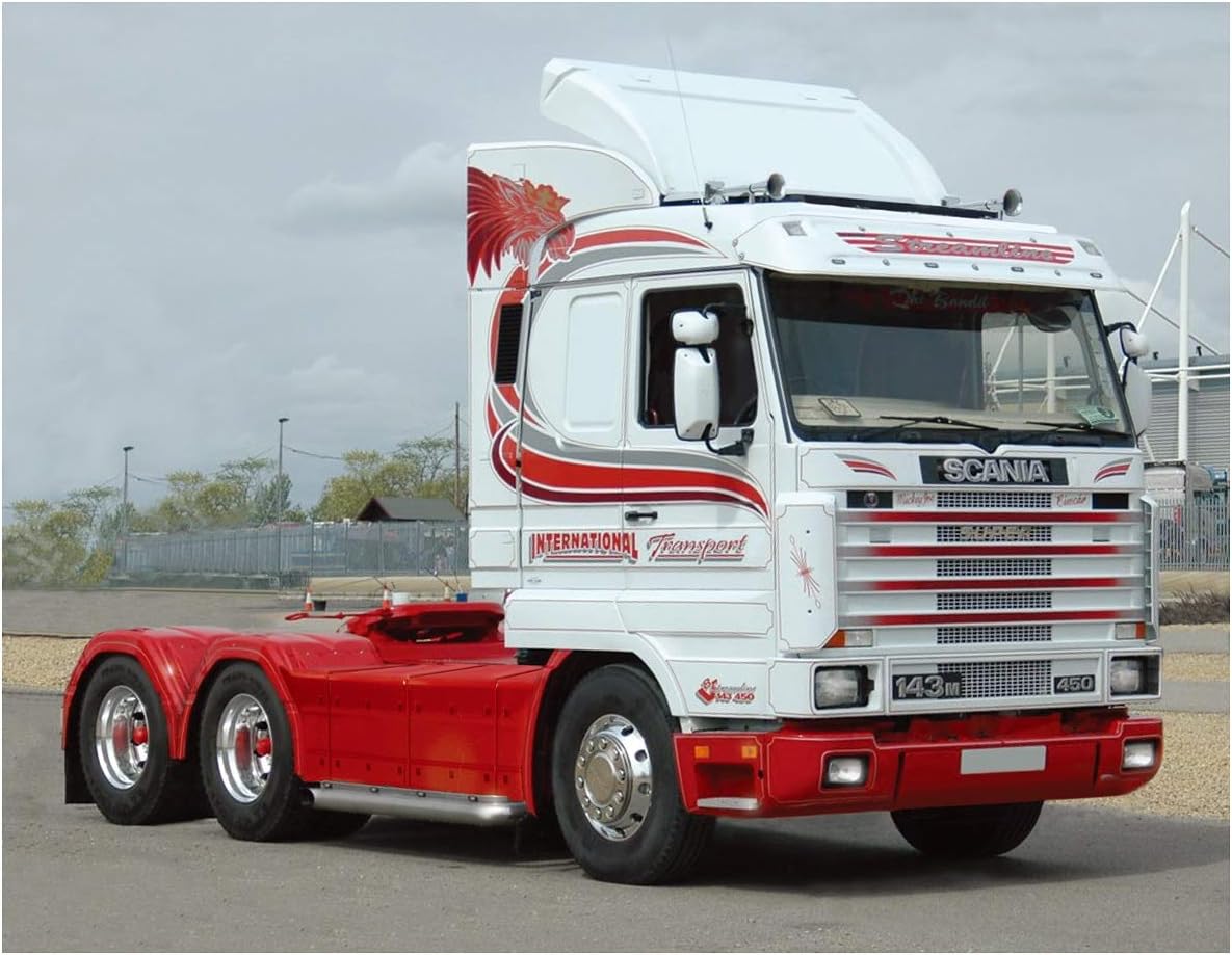 Italeri 3944S Scania Streamline 1:24 Scale 143H 6x2, Faithful Replica, Model Making, Crafts, Hobby, Gluing, Plastic Construction Kit, Assembly, Multicoloured, Mittel