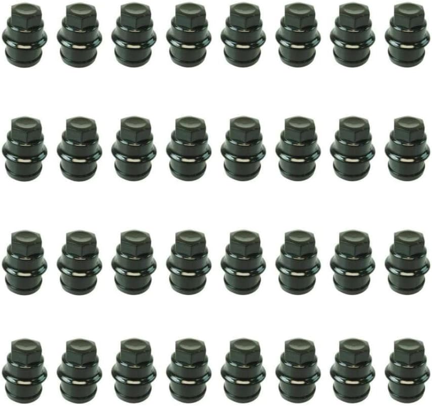 Wheel Lug Nut Cap Black Plastic Set of 32 for Silverado 1500 1999-2006 2010,for Silverado 1500/1500HD/2500HD/3500 Classic 2007,for Silverado 1500HD 2001-2003 2005-2006 Truck