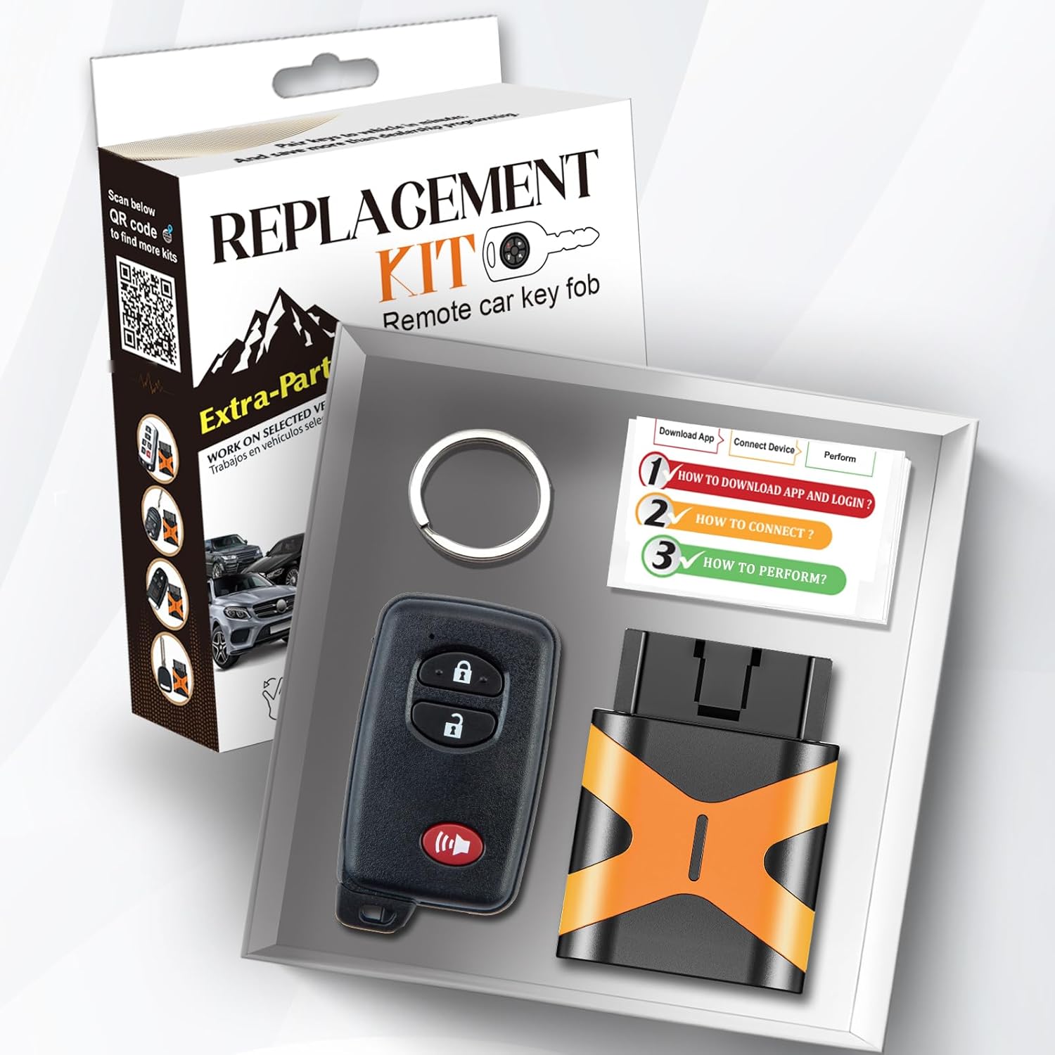Simple OBDII for Toyota Smart Remote HYQ14ACX 271451-5290 Board fits 2010 2011 2012 2013 2014 2015 Prius (271451-5290 Board)