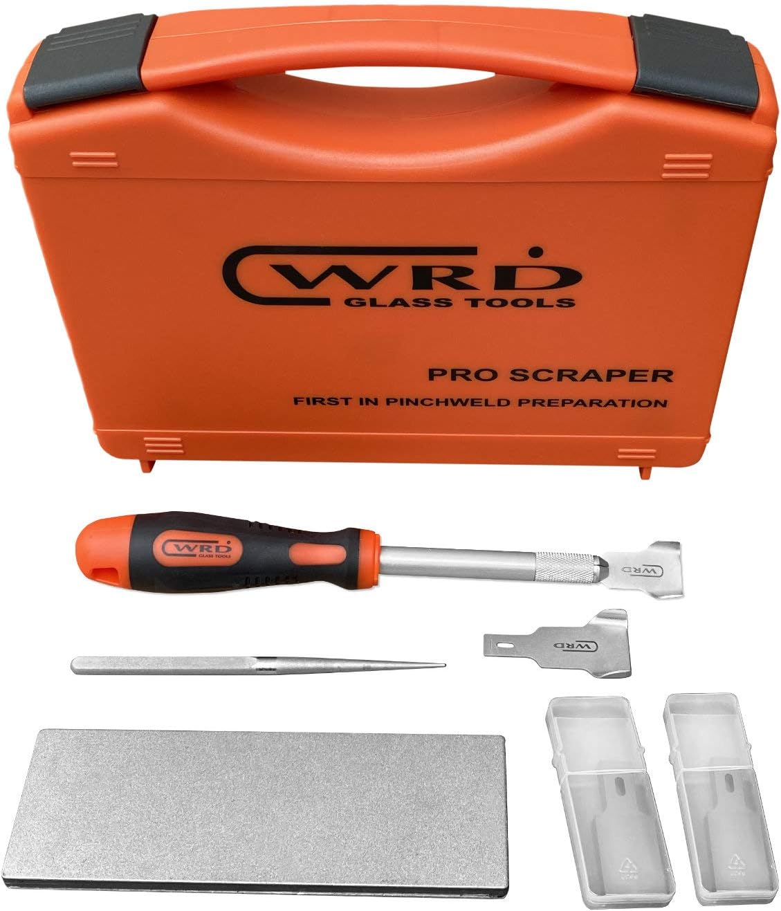 WRD-SKB Pro Scraper – Kit B Pinchweld Preparation Kit. Windshield Urethane Removal Scraper