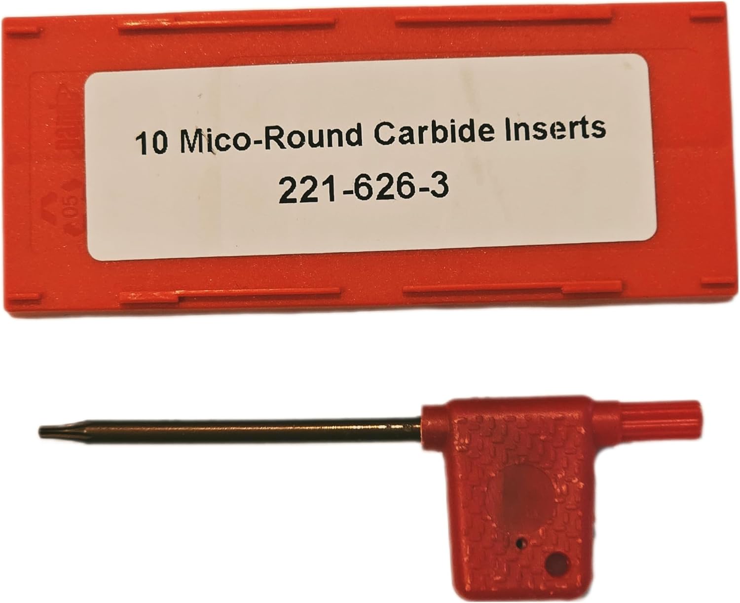 C-HORSE 10 Micro Round Carbide Inserts – Model 221-626-3 – Includes 10 Screws & Wrench – Precision Cutting Tool Inserts