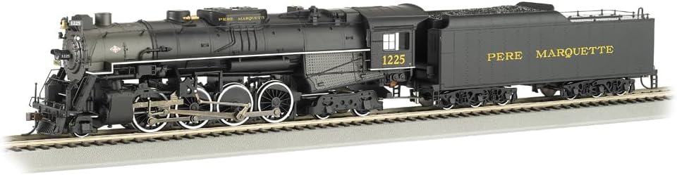 Bachmann 2-8-4 Berkshire Steam Locomotive & Tender -- DCC Sound Value Equipped PERE MARQUETTE #1225 - HO Scale