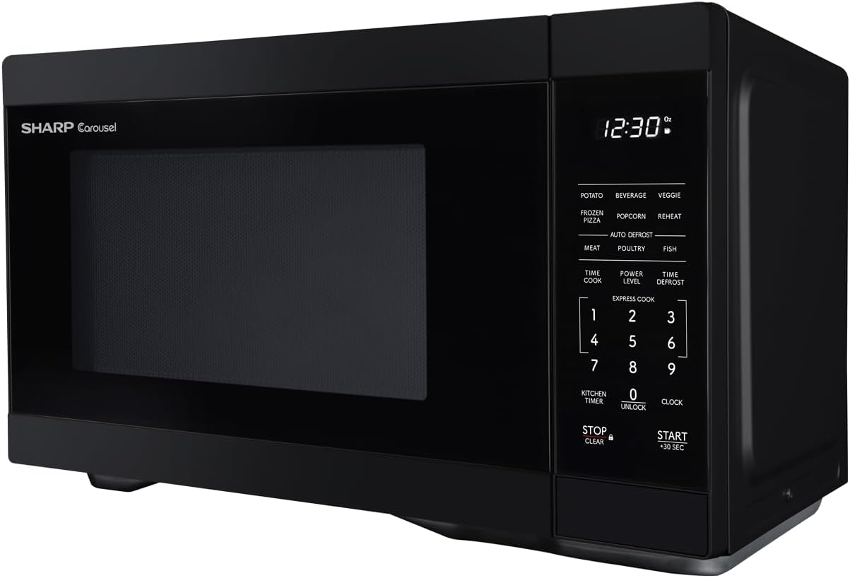 SHARP Countertop Microwave Oven with Removable 12.4