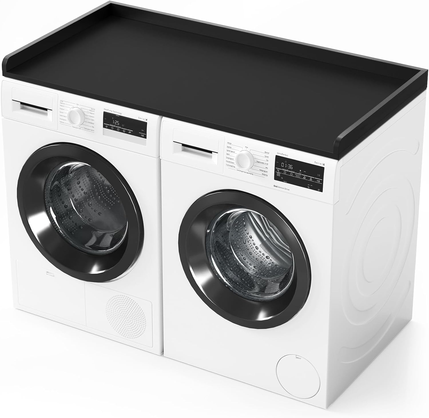 SpaceAid Washer Dryer Countertop, Laundry Wood Shelf Topper with Edge, 54